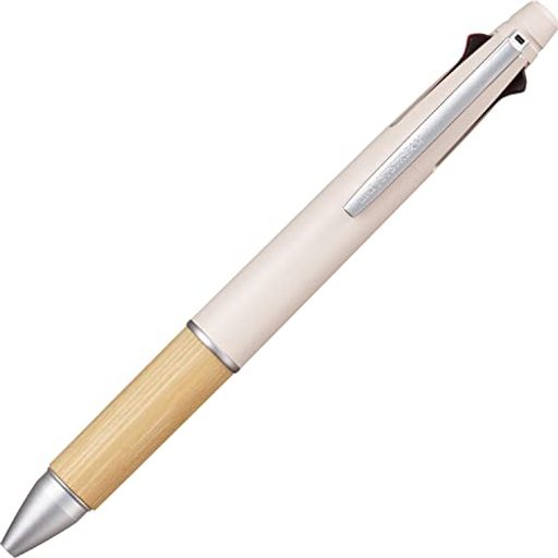【ジェットストリーム】クセになるなめらかな書き味/超・低摩擦 ジェットストリームインク搭載。 【特徴】ジェットストリーム4&amp;1のグリップに、竹を使用したモデル。環境素材(竹)と現代の消費者ニーズの一つであるデザイン性。 【機構】ノック式【ボール径】0.5mm【インク色】黒・赤・青・緑 【シャープ芯径】0.5mm 【シャープ消しゴム】S 【サイズ】軸径Φ13.7x厚さ18.5x全長148.8mm/重量23.3g 【替芯】SXR-80各色