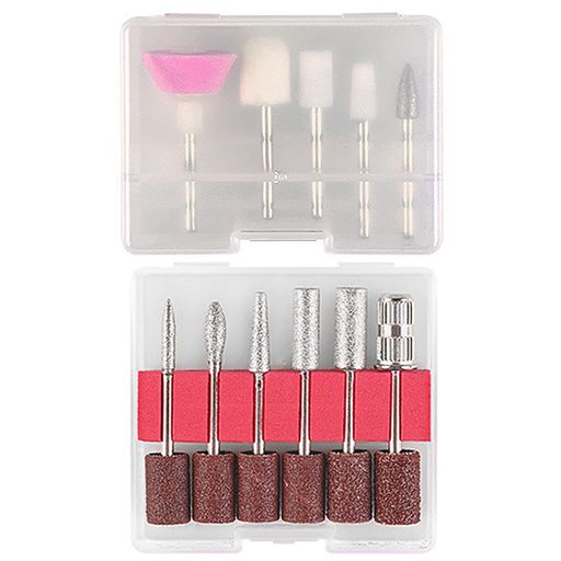 YFFSFDCネイルケアセット11個ネイルドリルビットセット超硬バー研削ヘッドセットマニキュアツール爪や..