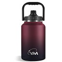 YANGYAOアイスコンテナ3.8L氷貯めるアイスジャグ大容量保冷保温アイスボトル4リットル水筒3リットルステンレス水筒炭酸水タンク3800ml真空断熱保存容器広口手を入れるお手入れ簡単炭酸対…