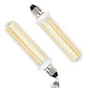 高輝度E11LED電球125PCS*2835SMDE11口金可調光対応9W相当の100WハロゲンランプAC110V-130V1180LM電球色3000K(2個入り)