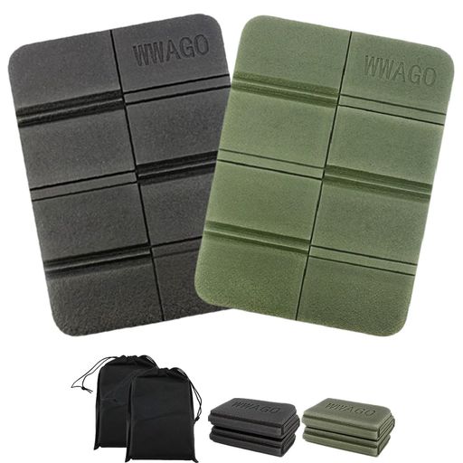 SensaBlissサウナマット折り畳みクッション2個セット8つ折りミニ軽量防水防湿断熱アウトドア座布団レジ..