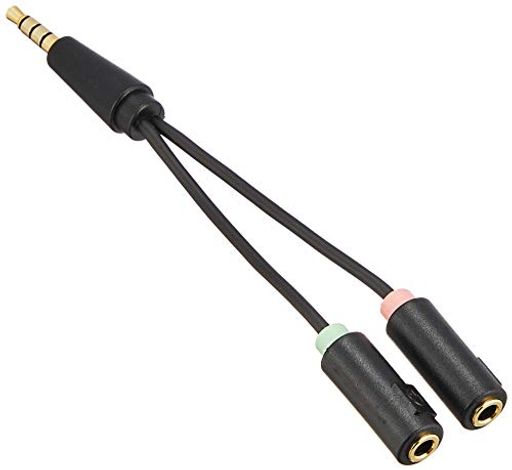 エレコム オーディオ変換ケーブル (3極メスx2-4極オス) 3.5mm【ヘッドセットをPCで使用するための変換ケーブル】 AV-35AD02BK