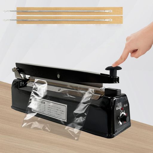 樂天商城 - kilogorgeシーラー200MM長3mm圧痕シーラー家庭用卓上シーラー高性能シーラーんシーラー業務用様々な袋を密封できる交換用ヒーター線付き*2日本語取扱説明書付き(黒3MMシリーズ)インパルスシ…