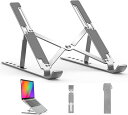 TATAKUノートパソコンスタンド折りたたみ式ノートPCスタンドタブレットスタンドパソコンスタンド6段階角度調整可能コンパクトタブレットスタンド滑り止めアルミ合金製軽量持ち運び姿勢…(2)