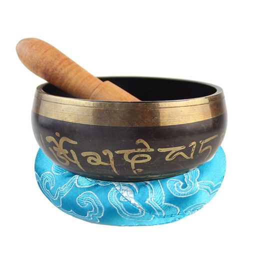 LeafInシンギングボウル仏教鉢歌うボウル仏の音のボウルネパール仏碗銅色修行鉢仏教瞑想治癒弛緩ヨガ心..