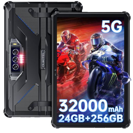 OUKITELRT75G防水タブレット防水防塵耐衝撃32000mAh大容量バッテリー24GBRAM+256GBROMスーパーメモリーAndroid13防水タブレット10.1インチ+絶妙な4つのカメラ