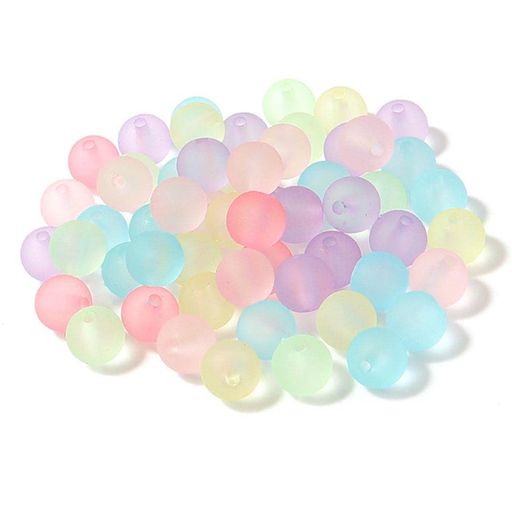 ROLINROLYマカロンカラー直径10MM200個アクリルビーズビーズカラフル手作り用品DIY用材料ブレスレット女の子誕生日プレゼントギフト手作りビーズ丸ビーズ(マカロンカラー)