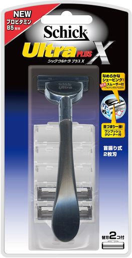 SCHICK(シック) シック SCHICK ウルトラ プラスX ホルダー 2枚刃 替刃2コ付 替刃(1コは本体に装着済み) SCHICK(シック) シック SCHICK ウルトラ プラスX ホルダー 2枚刃 替刃2コ付 替刃(1コは本体に装着済み)