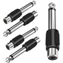 3.5mm6.35mm変換アダプタ変換アダプタオーディオケーブルステレオミニプラグ(メス)右向き二重線矢印ステレオ標準プラグ(オス)スピーカーミキサーなど用対応標準アダプタコネクタミニプラ…