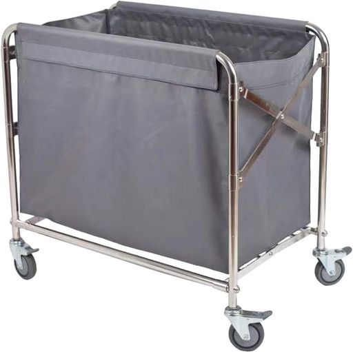 業務用ホテルリネンカートダスト折りたたみ式清掃カート取り外し可能なバッグ付き特大商業ローリング洗..