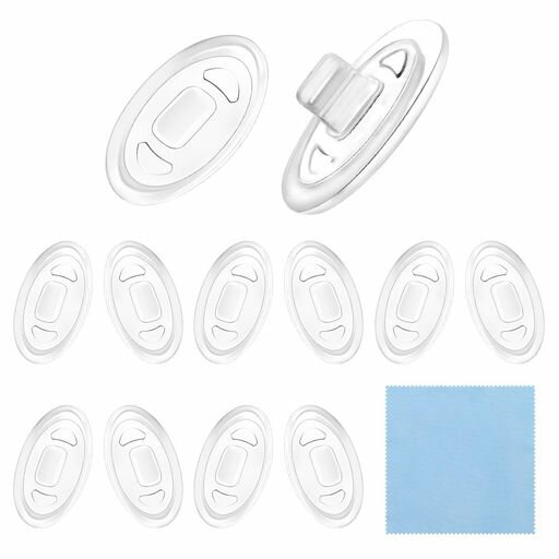 [HiCycle2]鼻パッドメガネ用鼻あてエアクッション6ペアシリコン製柔らかい交換セットピンセットドライ..