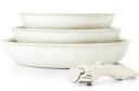 MICHELANGELOミケランジェロフライパンセット4点IH·ガス火対応フライパン20cm・24cm・28cm取っ手のとれる軽量IH対応焦げ付かない...