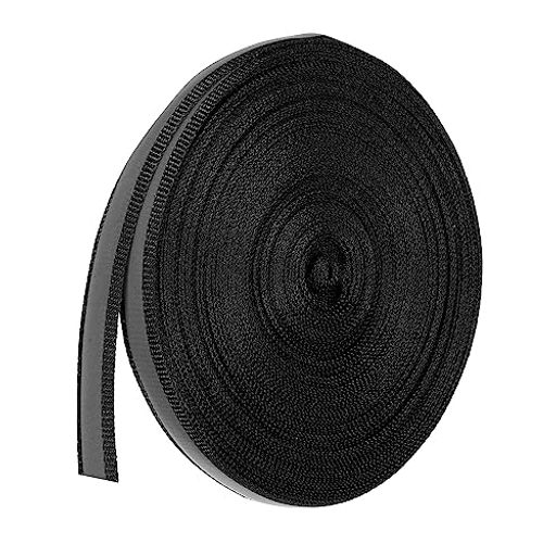 PATIKIL反射テープストリップ10mmx22ヤード高視認性反射テープ縫い付けDIY警告安全生地ウェビング衣類レインコート用ブラック