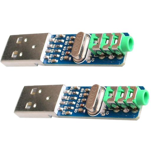 Hailege2個セット5ボルトPCM2704サウンドカードデコードモジュールDACデコーダボード、PCコンピュータU..