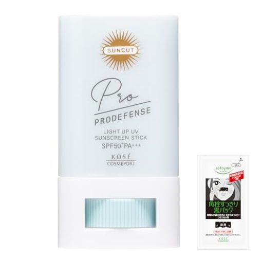 Suncut サンカット プロディフェンス ライトアップ 日焼け止め UV スティック ウォータープルーフ ノーカラータイプ SPF50+ PA+++ 20g CICA セラミド ビタミンE誘導体配合 紫外線吸収剤無添加 お…