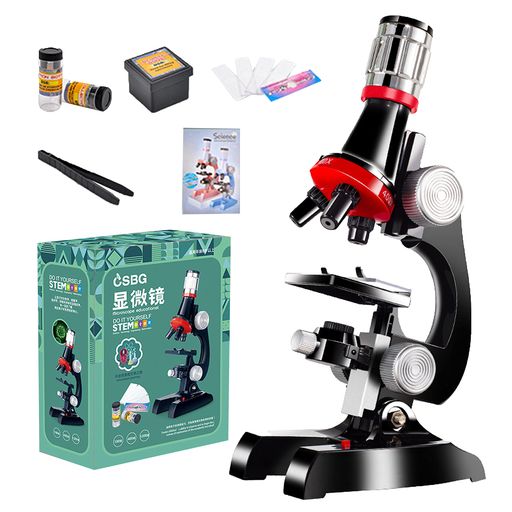 Aoikoy顕微鏡初心者顕微鏡学生100~1200倍子供初心者学習用生物標本実体花粉宝石自由研究用学校スマホ撮影高倍率プレゼント中学生小学生夏休み撮影生物学教育