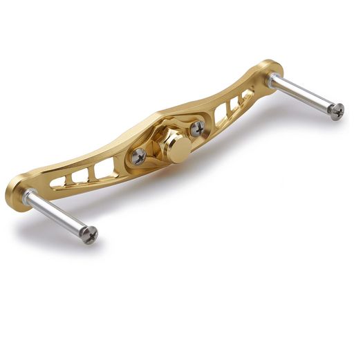 Rakuten - HEIGHTEN120/92mmベイトリールハンドル(ノブ無し)シマノダイワアブガルシア通用ベイトリール用WingSeries(92mm-ゴールド)(HT06004)