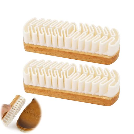 PAVIKEスエード用汚れ落としクレープブラシ消しゴム靴ブラシ2個スエードブラシ天然ゴム靴お手入れブラ..