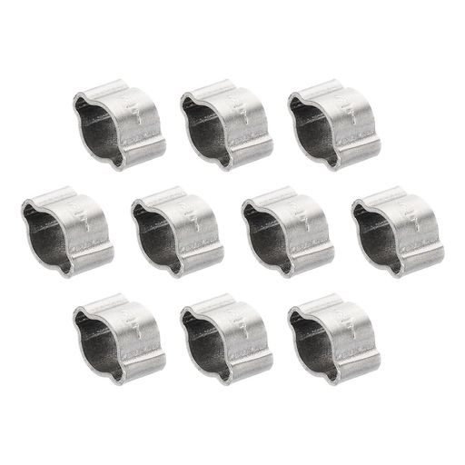 PATIKIL10パック5-7mmダブルイヤーホースクランプ304ステンレススチールOクリップ圧着リング燃料ガソリ..