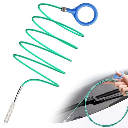 パイプブラシ車用排水クリーニングブラシ1本セット長さ約3M自動車排水管全車共通チューブクリーニング..