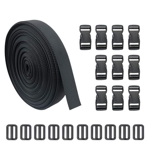 JETEDC(ジェットイデイシイ)Molleスーツケースベルト荷崩れ防止ベルト10セット25mmx10mワンタッチ式ロ..