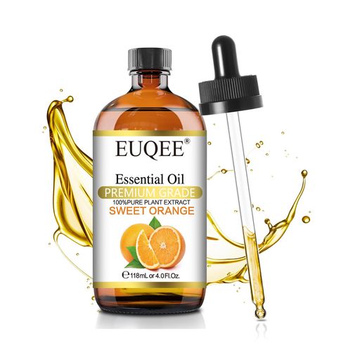 EUQEEアロマオイルエッセンシャルオイルスイートオレンジ天然100%精油118MLアロマディフューザー用