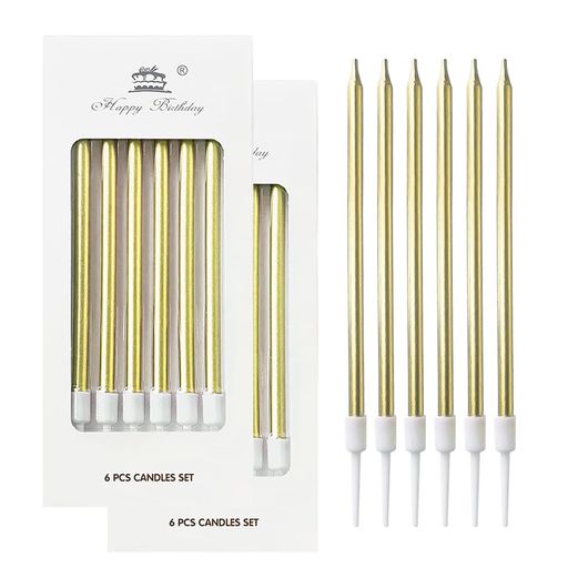 YIXINLYMY誕生日キャンドル12本入り2箱誕生日を祝う高級ろうそく記念日キャンドルウエディングパーティ..