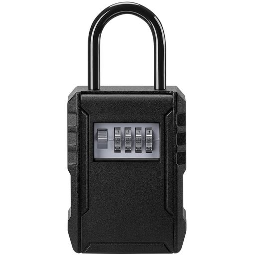 キーボックス鍵ボックス南京錠ロックダイヤル式4桁キー収納大容量防犯盗難防止日本語説明書付き拡大版(..