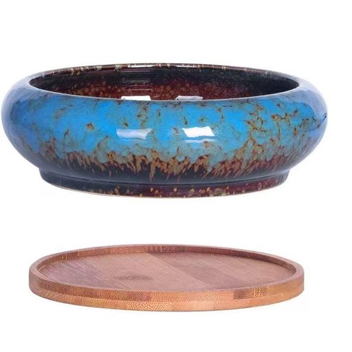 Facecolor多肉植物鉢盆栽鉢釉掛けモダンな盆栽ポットおしゃれ和風陶器植木鉢釉薬プランターサボテン鉢..