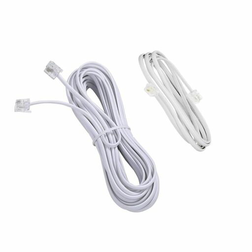 DREAMERS電話線モジュラーケーブル6極4芯RJ11電話延長コードオステレホンケーブルコネクタ純銅線コアー..