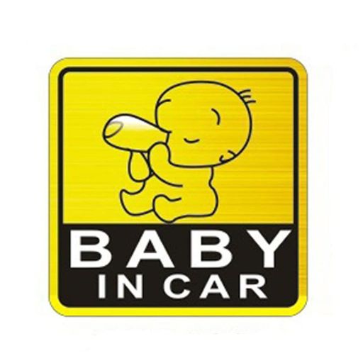 JUNYUELIANGBABYINCAR車ステッカー赤ちゃん乗車中セーフティー反射ステッカーシール子どもが乗ってます(BABYINCARB)