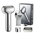 YOOSEメンズ電動シェーバーTRIPLEシリーズSILVERシルバー往復式髭剃りIPX7防水TYPEC充電式ギフトボックス贈り物