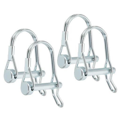 PATIKILシャフトロックピンWイヤ1/4x1-3/8”4個セットセーフティカプラーピンPTOピンラウンドアーチワイ..