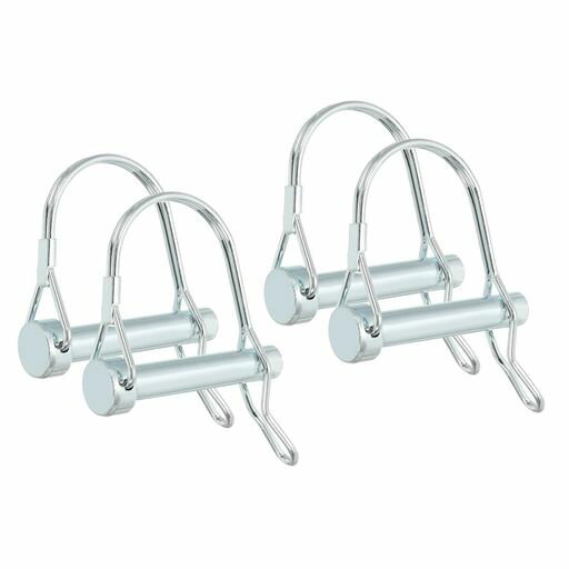 PATIKILシャフトロックピンWイヤ2/5x2”4個セットセーフティカプラーピンPTOピンラウンドアーチワイヤリ..