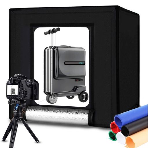 DUCLUS撮影ボックス60cm撮影ブース折りたたみ、LightBox簡易写真スタジオ調光可能な120個のLEDライト、6色背景大型商品撮影用キット DUCLUS撮影ボックス60cm撮影ブース折りたたみ、LightBox簡易写真スタジオ調光可能な120個のLEDライト、6色背景大型商品撮影用キット