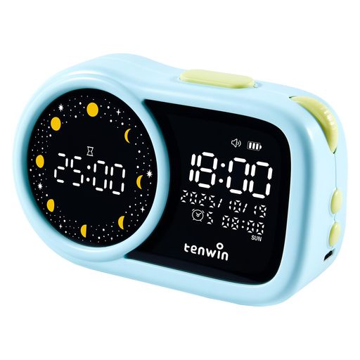 学習用タイマー時間管理タイマーデジタル時計&カウントダウン最大99分5件アラームUSBType-C充電静音液晶画面2カラー勉強集中力アップキッチンタイマー(ブルー)
