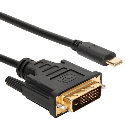 USBType-CDVI-D変換ケーブル1.8mThunderbolt3DVIブラックオス1080PサンダーボルトアダプタコネクタMacBookMacBookProiMacGalaxyS9S8Matebook用