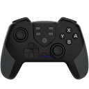 Switch対応コントローラー6軸ジャイロセンサーTURBO連射HD振動背面ボタンマクロ機能NFC付きAmiibo対応スリープ解除無線Bluetooth接続スイッチの全てシステムに対応PC有線接続対応(ブラック)