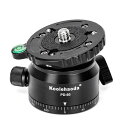 KOOLEHAODA三脚レベリングベースカメラレベラー、傾斜15°、3/8”ネジ、オフセット水準器、ビデオヘッド、三脚、一脚用360°パノラマベース(PD-60)(2)