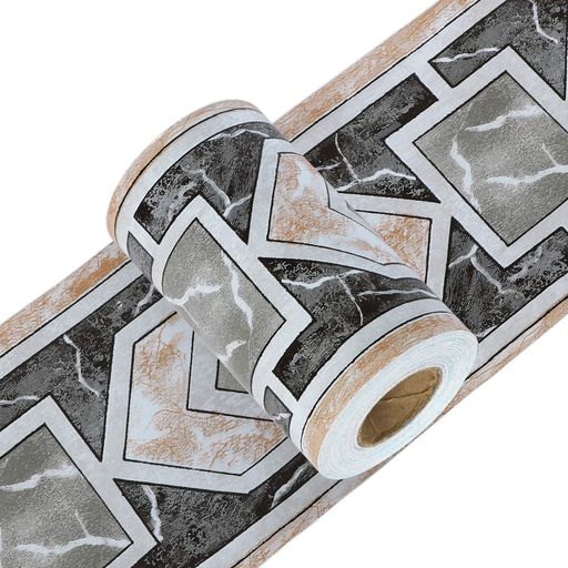 Yoillioneトリムボーダーマスキングテープ壁紙シール剥がせる格子リメイクシート防水黒浴室キッチンシ..