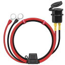 IARLIONDIY電源ソケットシガソケットバイクチャージャー用電源コンセントビーデューティ30A12Vケーブル1M車トラックヨットボートソーラーDIYシリーズ