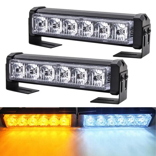 X-STYLELEDストロボライト白・黄12V9つモード点滅警告灯防水耐衝撃危険警告追突防止緊急信号ライトトレ..