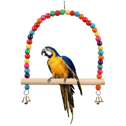 インコおもちゃインコブランコ止まり木鳥鳥休み場所天然木遊び道具脚力強化爪を研ぎインコの足への負担が小さい取り付け簡単小さなペット用