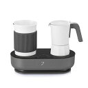 SEVEN&MEコーヒーメーカー、ミルクフロスオールインワンエスプレッソマシンコンビネーション、3分で自宅でコーヒーエスプレッソを作る、あなたのための5つのプログラムモードを選択す…