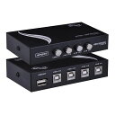 ES-TuneUSB2.0切替器USB切替器手動2.0対応PC4台用4入力1出力4ポート切替器プリンタなどを共有小型軽量(2)