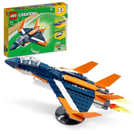 Blocks - レゴ(LEGO)クリエイターエキスパート超音速ジェットおもちゃ玩具プレゼント誕生日ブロッククリスマス男の子女の子子供7歳8歳9歳小学生乗り物車ミニカー31126