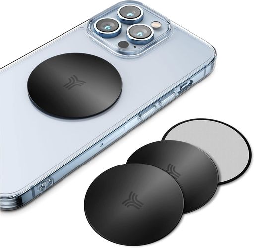 YOSHメタルプレートスチールプレート金属丸型車載用貼替用薄いスマホマグネットシールマグネット板正規..