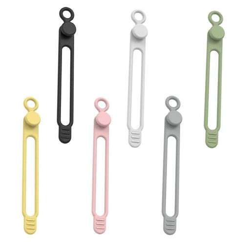 MEDUSHASHAケーブルバンドケーブルまとめる多機能ケーブルクリップ弾性繰り返し再利用ケーブル固定具コ..