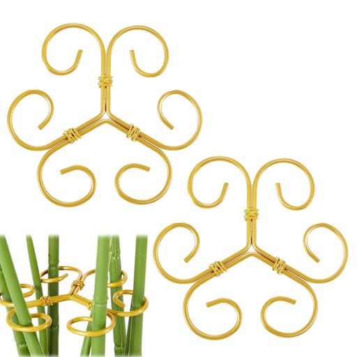 観葉植物支柱植物茎サポート支柱園芸2個セット植物転倒防止手で調整可能頑丈で耐久性再利用可能観葉植..
