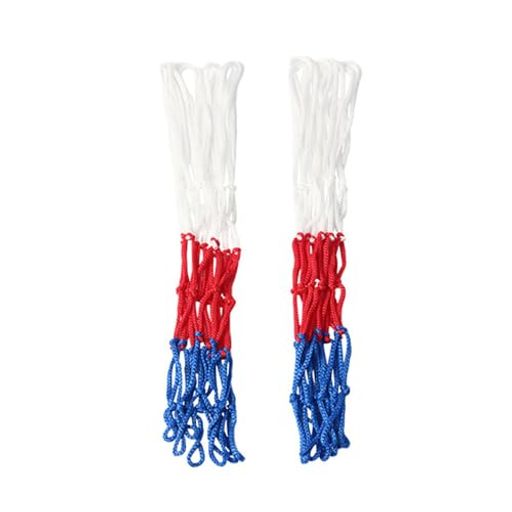 バスケットネットゴールリングネットバスケットボールネットカラフル切り替えダブルカラーファミリース..